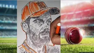 Virat Kohli Pencil Sketch | King Kohli Art 🏏🎨