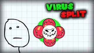 Agario VirusSplit New Trick (NEVER FAILS)