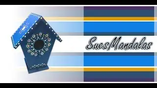 Time-lapse dot mandala painting birdhouse - 134