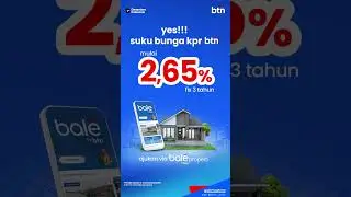 KPR BTN hadir dengan suku bunga mulai dari 2,65% fix 3 tahun✨