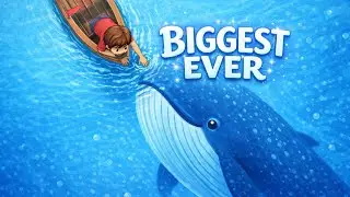 Blue Whale 🐋 | The Biggest Animal Ever | Calm Ocean Song for Kids