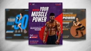 How to Create a Fitness Flyer - Canva Tutorial