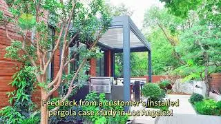 Funcin smart aluminum louvered pergola, easy to install and not unauthorized!