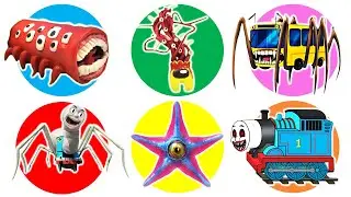 Spin Wheel Train Eater, Imposter Among Us, Bus Eater, Thomas Laba-laba, Starro, Thomas Train