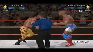 Chris Benoit vs Kurt Angle [WWE: SmackDown! vs Raw 2006]