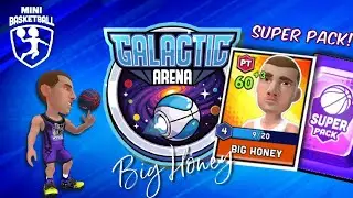Mini BasketBall - Galactic Arena! Big Honey In a Super Pack!