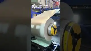 Recoiling & Color Precision: RAL9001 Aluminum coil #manufacturing #process