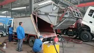 How to produce 5 CBM refuse compactor truck ?