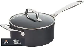 Le Creuset Essential Non stick Ceramic Saucepan with Glass Lid 3 qt.