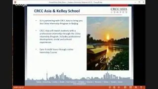 [Webinar] IU and CRCC Asia Beijing, China Internship Program