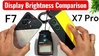 POCO F7 vs POCO X7 Pro Display Brightness Comparison 🚀🚀🔥🔥🔥