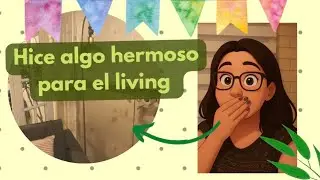Transforme una lámpara preciosa para mí living 😁❤️