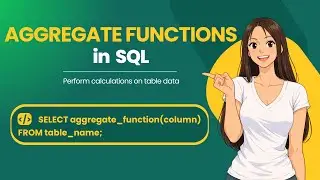 Aggregate Functions in SQL | COUNT, SUM, AVG, MIN, MAX Explained with Examples | Beginner Friendly