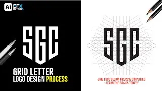 Easy Monogram Logo Design Process | SGC Logo Design | Adobe Illustrator Tutorial