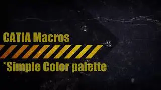 CATIA macro color palette