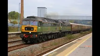 D1935 (47805) & D1924 (47810) pass Totnes on Cornish Riviera Statesman   14/10/25