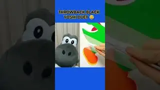 Black Yoshi Duet From 2022 🎨😅 #sml #tiktok #supermario #blackyoshi #artwork #shorts #yoshiart #2022