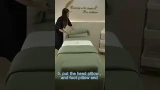 Green massage table cover set 4pcs
