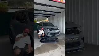 Srt red eye hood on hellcat durango widebody. #custom  #HellcatDurango #viral