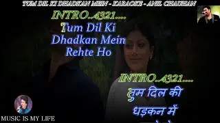 Tum Dil Ki Dhadkan Mein Karaoke With Scrolling Lyrics Eng. & हिंदी