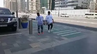 Abu dhabi street dancing by indians