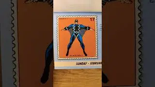 Marvel Value Stamp Calendar featuring Black Bolt for February 4th