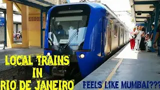 LOCAL TRAINS in Rio de Janeiro, Brazil - Feels like Mumbai - Hindi Vlog