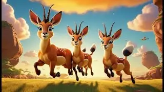 Five Tiny Springboks Counting Steps | Nursery Rhymes for Kids & Baby Songs