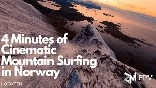 4 Minutes of Cinematic Mountain Surfing In Norway | Cinematic FPV 4K