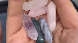 Unboxing my new towers mini and figurines. natural stone and crystals . for sale