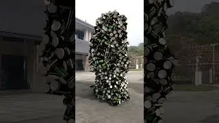 Collision and scattering of cans men #special #UnzipAnimation#c4danimation#SpecialEffects