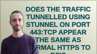 Does the traffic tunnelled using Stunnel on port 443:TCP appear the same as normal HTTPS to DPI?