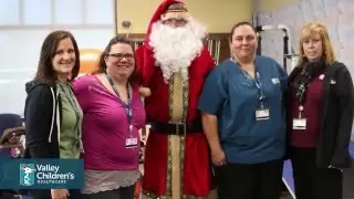 Santa Visits Valley Children's Hospital