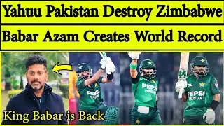 Indian Media on Pakistan Destroy Zimbabwe | Babar Azam Creates History| Pak vs Zim 4th T20 2025