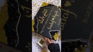 Elegant Islamic Wedding Frame | Personalized Nikah Gift for Muslim Couples
