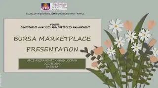FIN552 : BURSA MARKETPLACE GAME