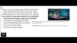 LGS Din K&uuml;lt&uuml;r&uuml;: Kader ve Evrendeki Muazzam D&uuml;zen! 🌙 | 1. Soru | DersMatik