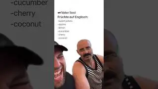 🇷🇺Vater liest Fr&uuml;chte auf Englisch 😂 #shorts #russen