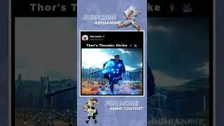 Thor's Anime Thunder Strike Epic Moment ⚡️💥