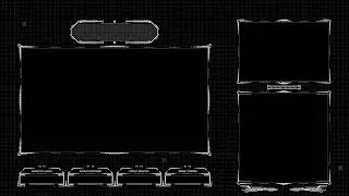 White Grid Stream Scene Overlay Demo - Animated Video For OBS Studio and Streamlab Content Creators