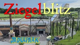 Ziegelblitz neue Achterbahn Jaderpark 2024 Offride, Warteschlange, Onride 4K UHD