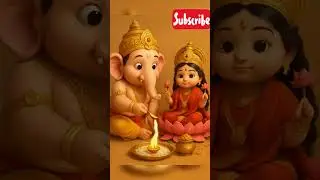 Parvati & Ganesha Doing Lakshmi Pooja | Divine Family Devotion 🙏🏻❤️🥰