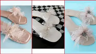 SKF stylish shoes with furr and pearls styles2020-2021
