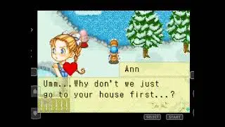 Harvest Moon - Friends of Mineral Town (USA) - GBA (Proposal and Wedding). John GBA Lite