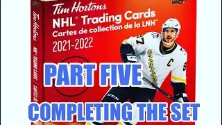 COMPLETING THE ENTIRE 270 CARD 2021-22 TIM HORTONS HOCKEY CARD BINDER. ALMOST 1000 PACKS!
