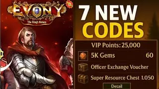 UPDATE⚡ EVONY THE KING'S RETURN CODES IN JULY 2025 | NEW GIFT CODES JULY 2025