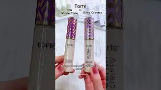 Tarte Shape Tape vs. Ultra Creamy Concealer (8B) #tarte #concealer #sephora