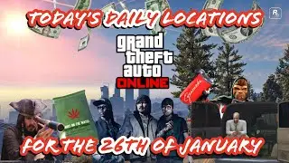 GTA: Online. &bull; Today's Shipwreck, Gun Van, Street Dealers, LS Tags & Weed Bag locations. &bull; Jan. 26th