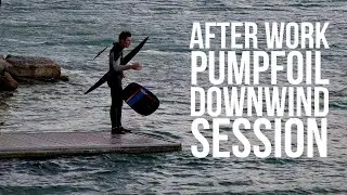 Downwind Pumpfoil Dockstart After work