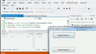 Messagebox function in VB NET